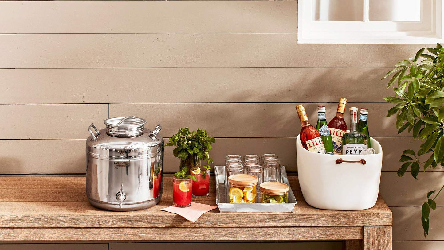 Plastic-Free Stainless Steel Water Dispenser, 100L – Sansone Fusti