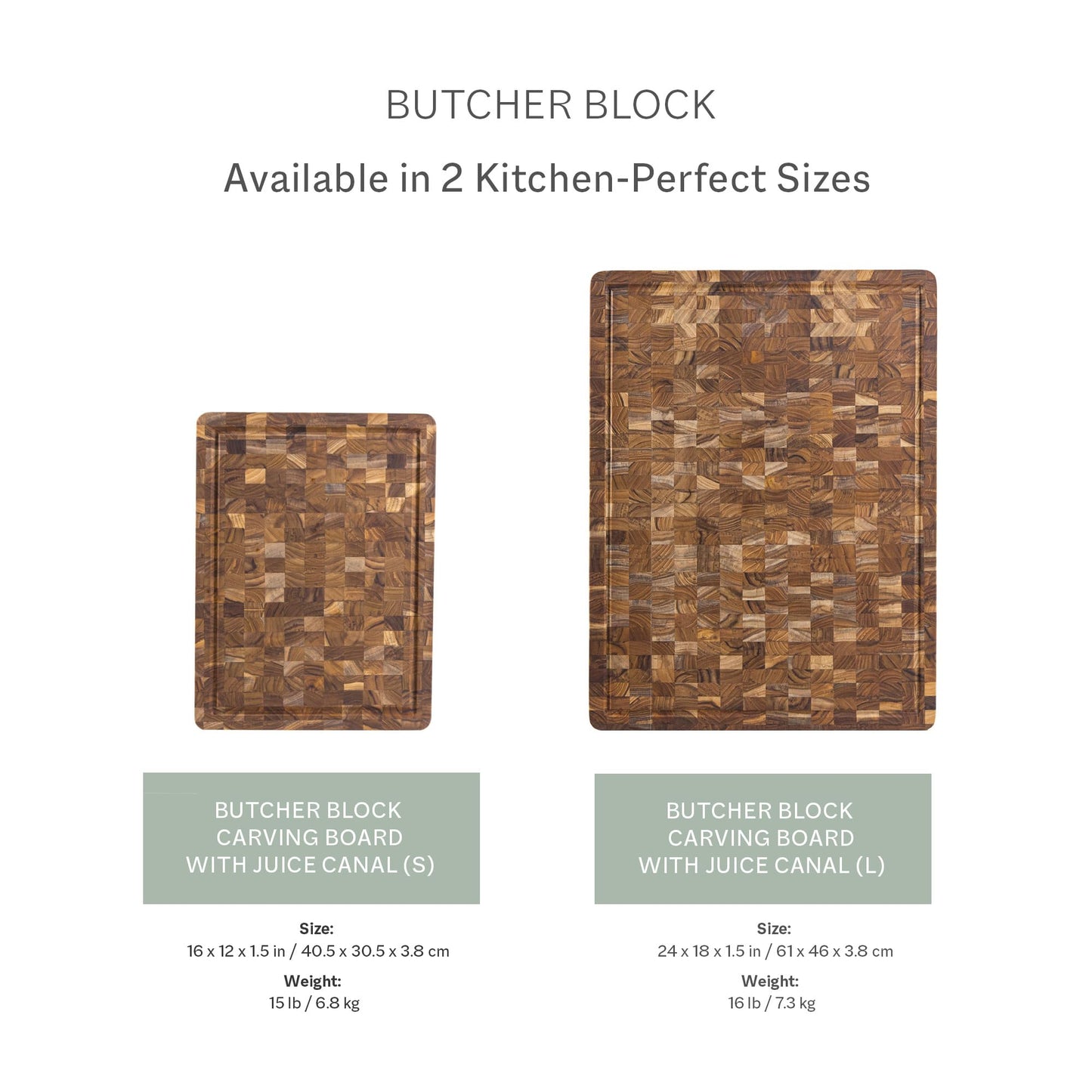 Non-Toxic Teak End-Grain Cutting Board, FSC-Certified – Teakhaus