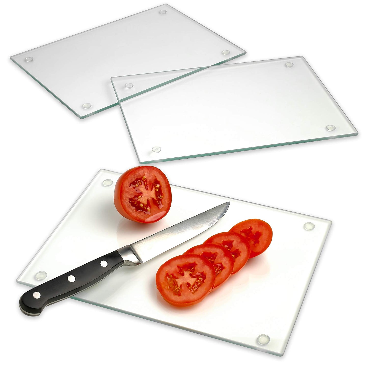 Non-Toxic Tempered Glass Serving Board & Trivet