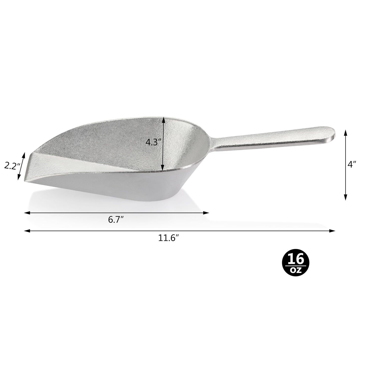 Plastic-Free One-Piece Cast Aluminum Scoop for Dry Goods – New Star