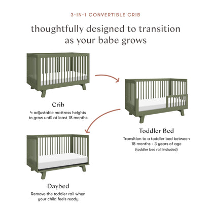 Babyletto Hudson 3-in-1 Crib: GREENGUARD Gold Purity
