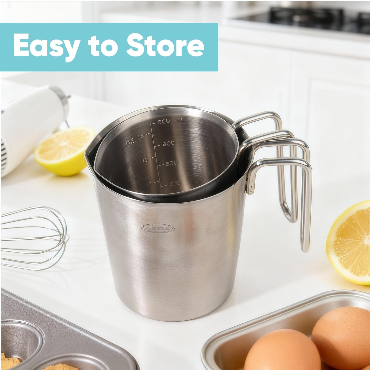 Microplastic-Free 304 Stainless Steel Measuring Cup – Newness