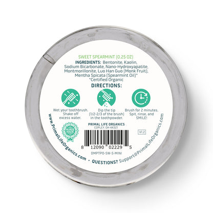 Fluoride-Free Remineralizing Tooth Powder, Bubblegum – Primal Life Organics