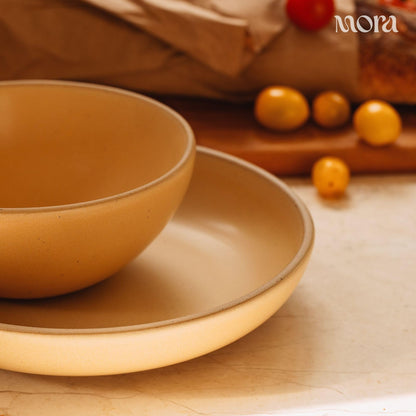 Lead-Free Ceramic Bowls, Lab-Tested – Mora (Set of 4, 28oz)