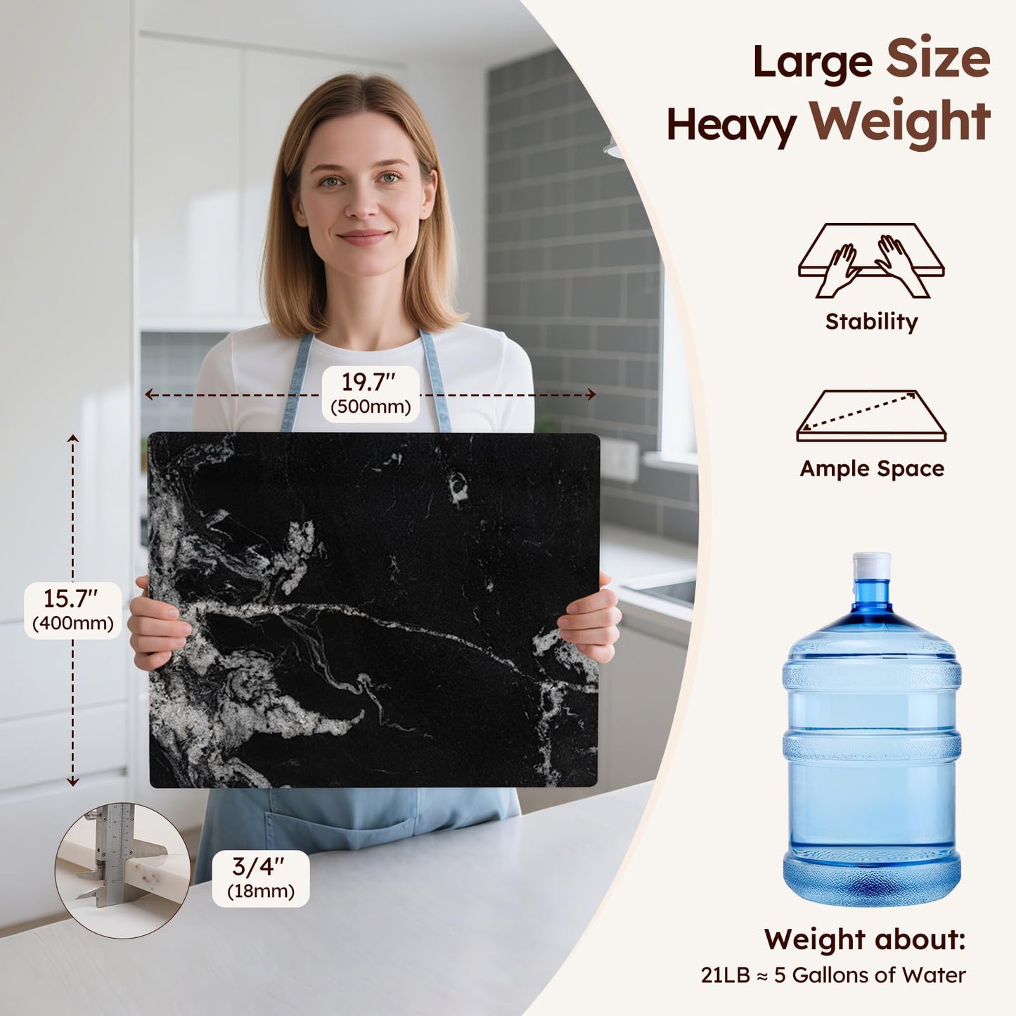 Non-Toxic Natural Granite Cutting & Pastry Board – Diflart