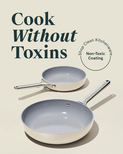 PFAS-Free Ceramic Nonstick Fry Pan Duo – Caraway