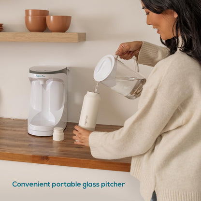 PFAS & Lead Countertop RO Purifier, Glass Carafe – AquaTru Carafe