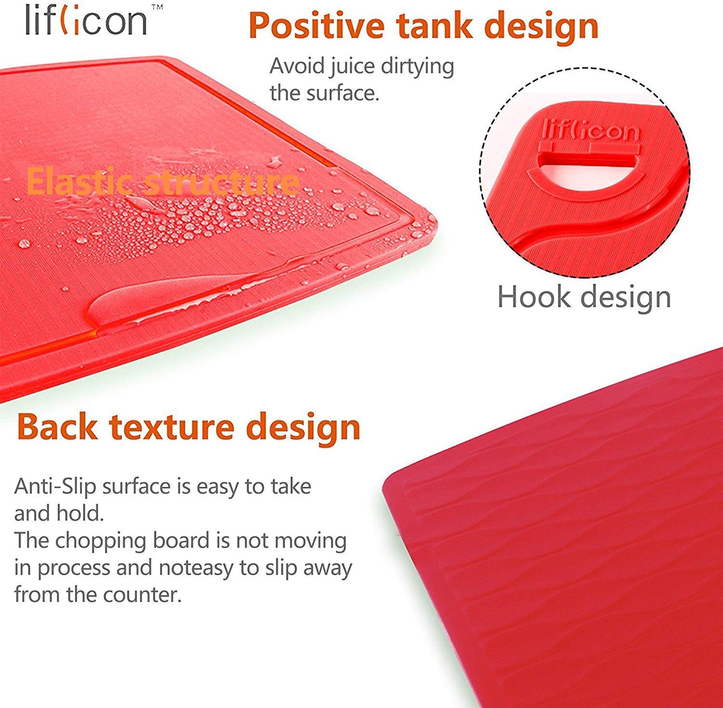 Non-Toxic Food-Grade Silicone Cutting Board Set, 3-Piece – Liflicon