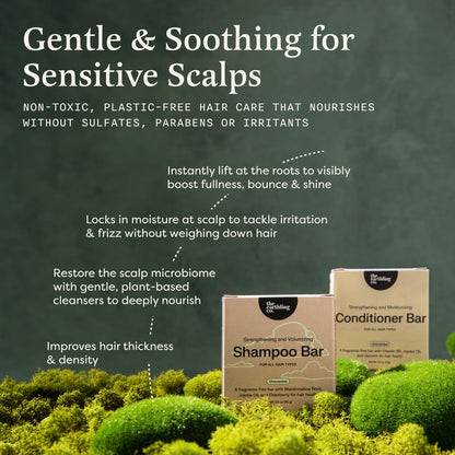 Fragrance-Free Unscented Shampoo Bar for Sensitive Scalp, Vegan – The Earthling Co.