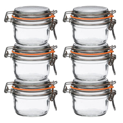 Le Parfait Super Terrine French Glass Jars (32oz Quart, Pack of 4)