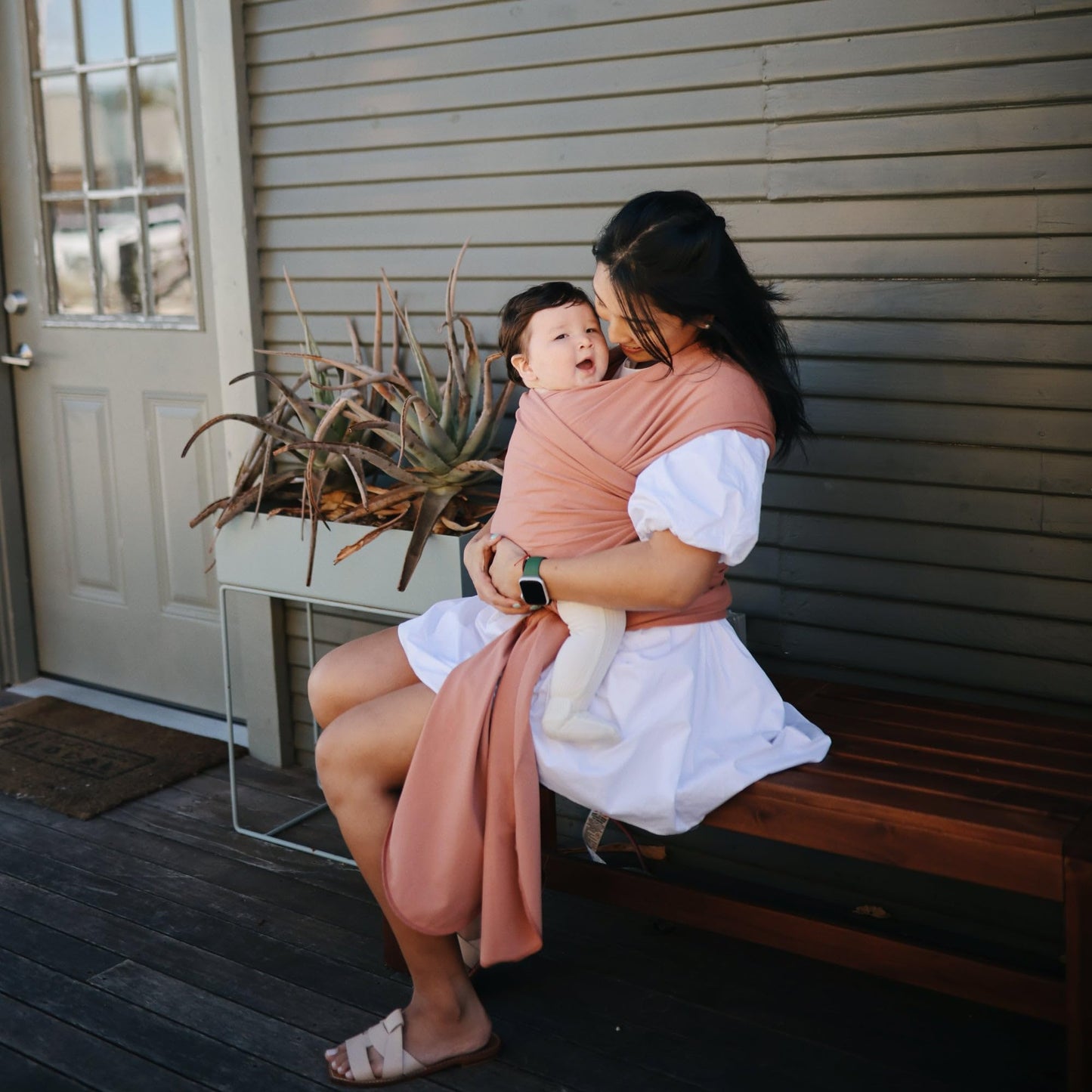 Non-Toxic Baby & Kids: Mushie Organic Cotton Baby Wrap Carrier