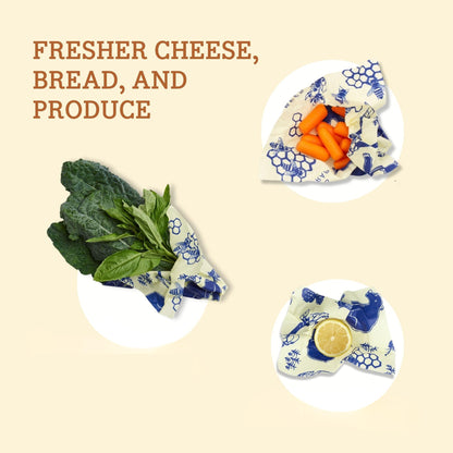 Plastic-Free Vegan Reusable Food Wrap Roll – Bee's Wrap