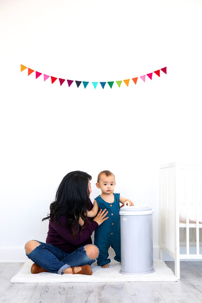 Ubbi Steel Diaper Pail: Powder-Coated Odor-Locking Bin