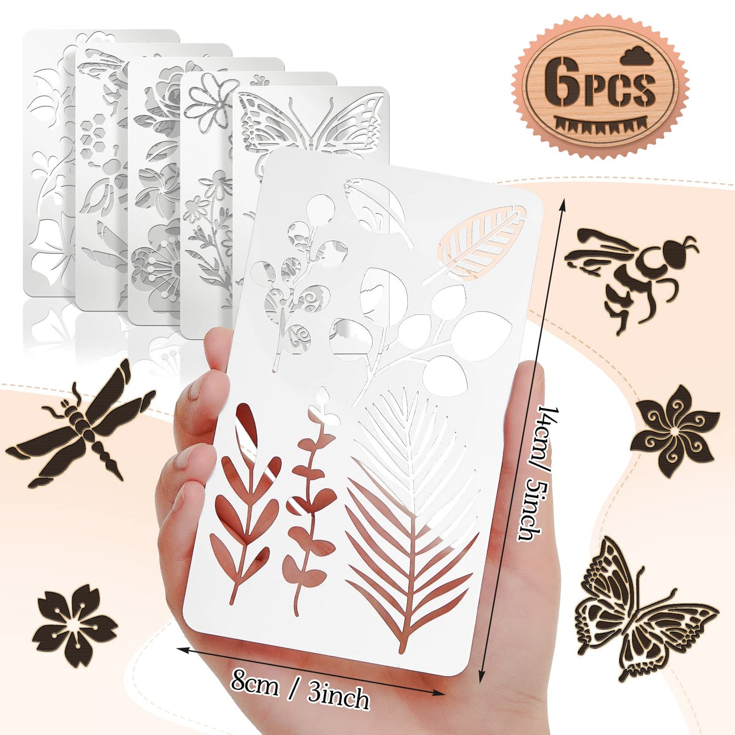 Sustainable Gift Wrap: Lewtemi Metal Stencils Stainless Steel Craft Non-Toxic