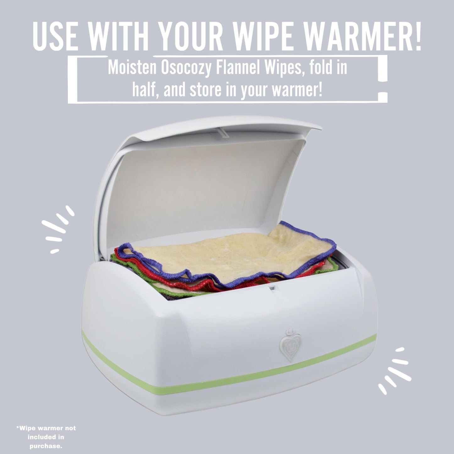 OsoCozy Flannel Baby Wipes: 100% Unbleached Cotton Purity