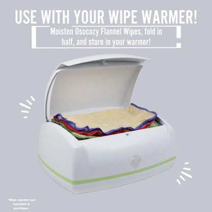 OsoCozy Flannel Baby Wipes: 100% Unbleached Cotton Purity