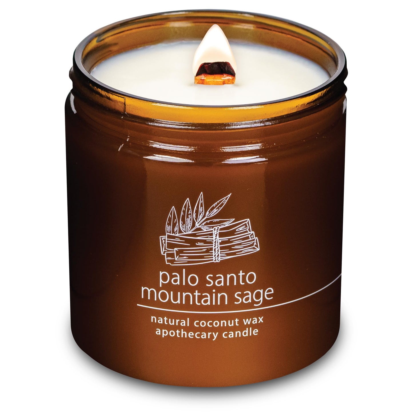 Non-Toxic Coconut Wax Candle: Signature Crackling Wood Wick, Phthalate-Free, 60-Hour Clean Burn