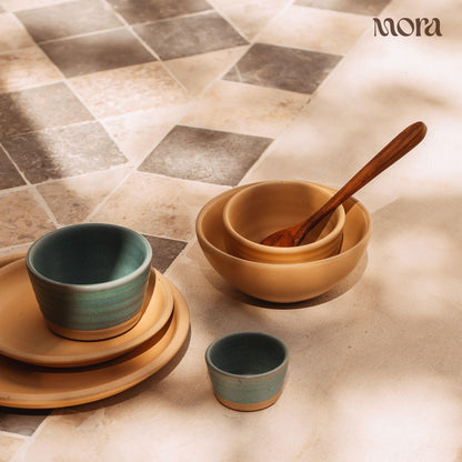 Lead-Free Ceramic Bowls, Lab-Tested – Mora (Set of 4, 28oz)