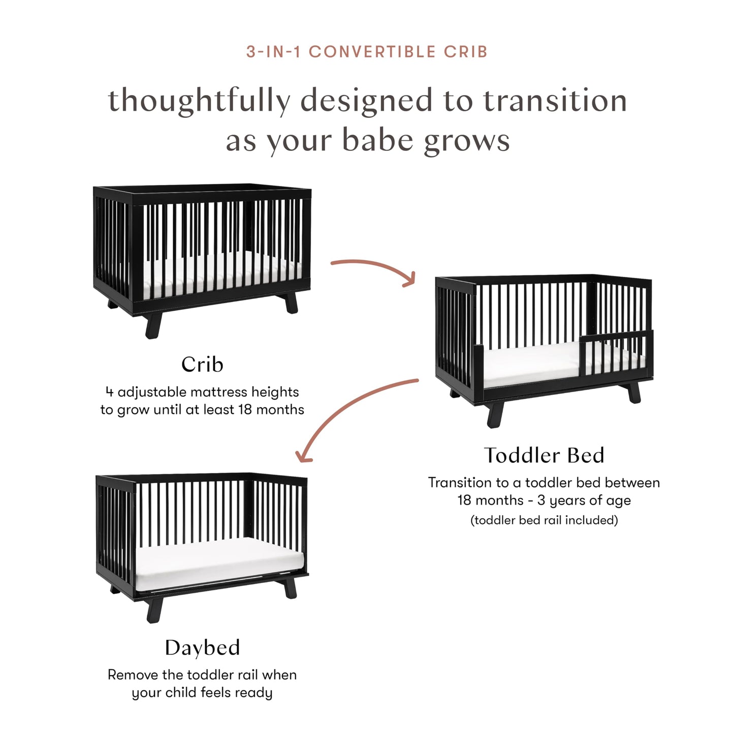 Babyletto Hudson 3-in-1 Crib: GREENGUARD Gold Purity