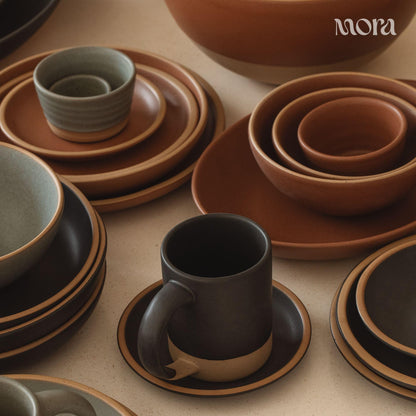 Lead-Free Ceramic Bowls, Lab-Tested – Mora (Set of 4, 28oz)