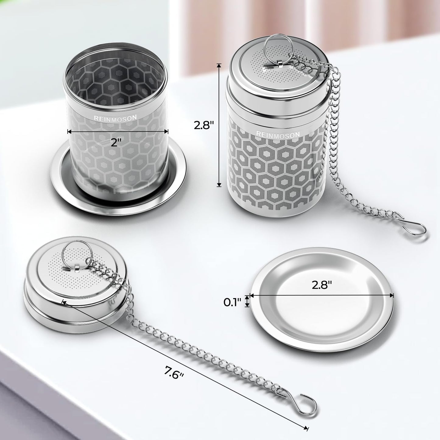 Microplastic-Free 304 Stainless Steel Tea & Spice Infuser – Reinmoson