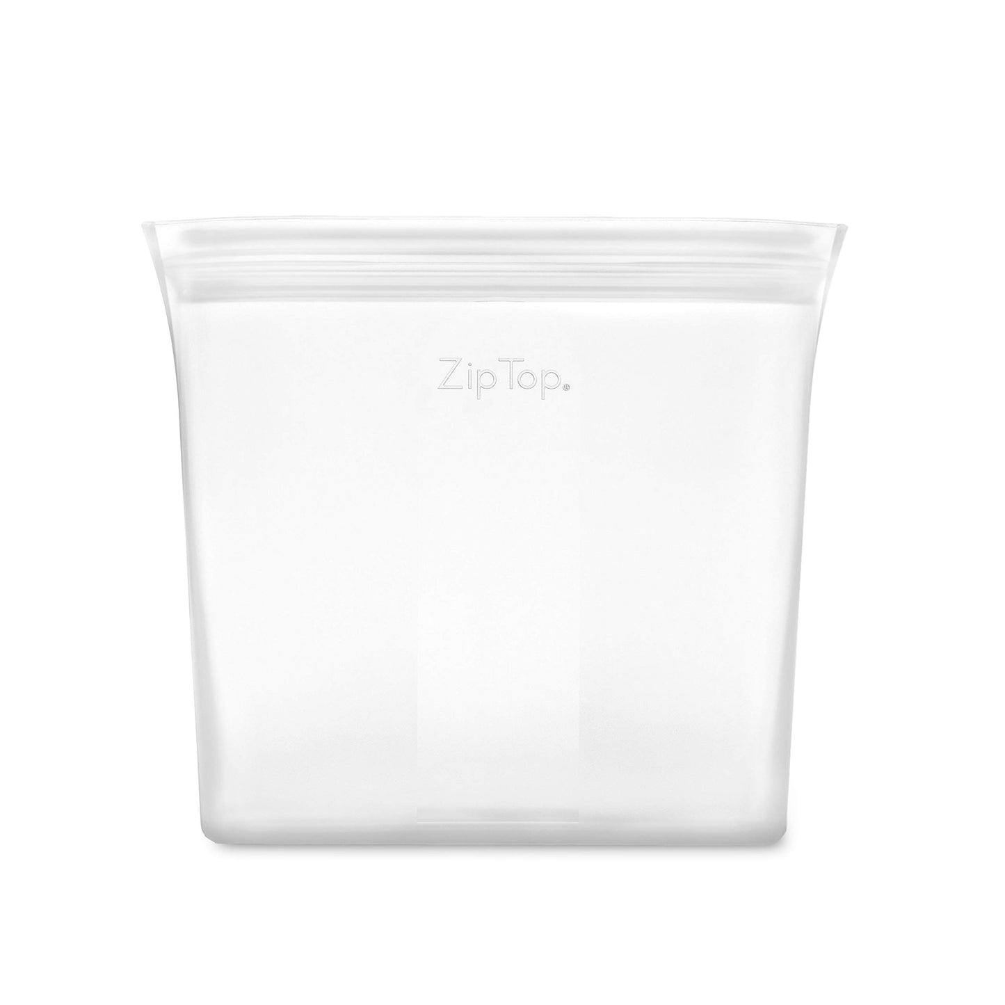 Reusable Silicone Bags, Stand-Up Zip Seal, 2-Bag Set - Zip Top