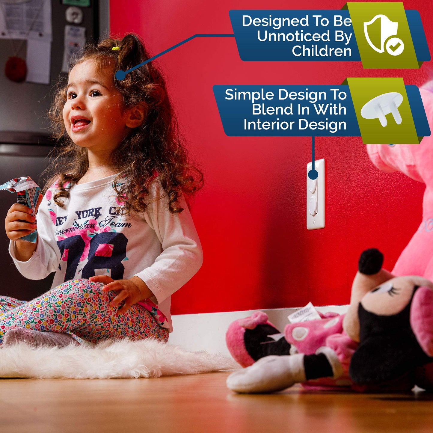 Wappa Baby Outlet Covers: Sturdy 50-Pack Secure Fit