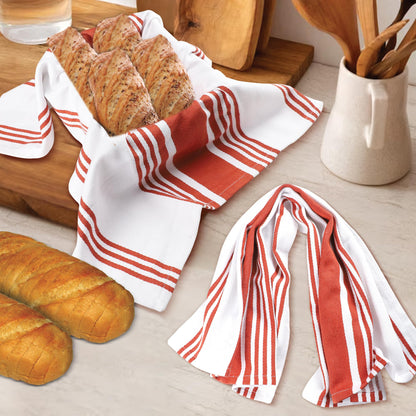 Microplastic-Free Kitchen: Urban Villa Cotton Dish Towels 6-Pack Non-Toxic