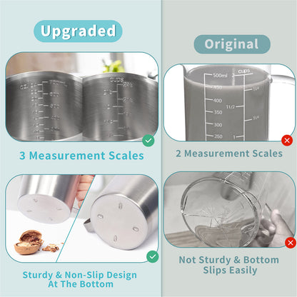 Microplastic-Free 304 Stainless Steel Measuring Cup – Newness