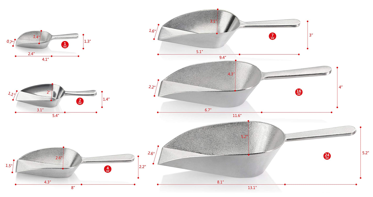 Plastic-Free One-Piece Cast Aluminum Scoop for Dry Goods – New Star