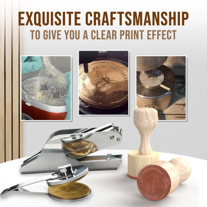 Sustainable Gift Wrap: Personalized Brass Embosser Stamp Logo Non-Toxic
