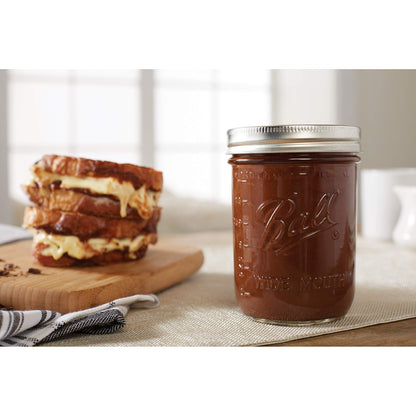 Quilted Glass Jelly Jars, 8 oz, BPA-Free, 12-Count - Ball
