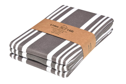 Microplastic-Free Kitchen: Urban Villa Cotton Dish Towels 6-Pack Non-Toxic