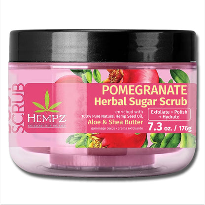 Fragrance-Free Sugar Body Scrub with Hemp Seed Oil – HEMPZ