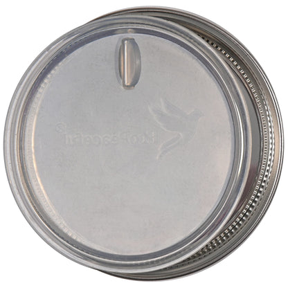 Plastic-Free 316 Stainless Steel Mason Jar Lids, 12-Pack – Regular Mouth