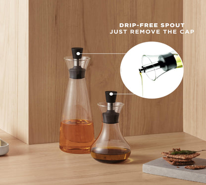 Plastic-Free Borosilicate Glass Oil & Vinegar Carafe – Eva Solo