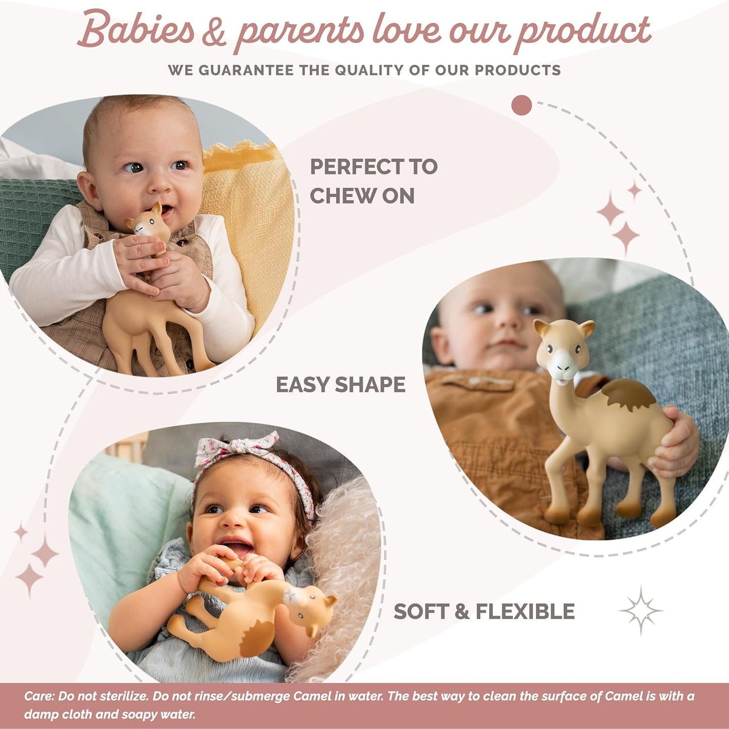 Al'Thir The Camel: Original 100% Natural Rubber Teether