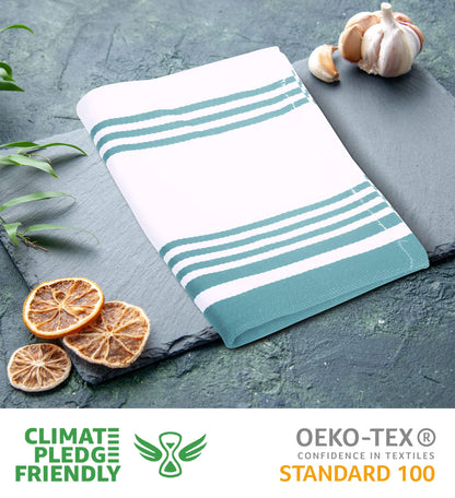 Microplastic-Free Kitchen: Urban Villa Cotton Dish Towels 6-Pack Non-Toxic