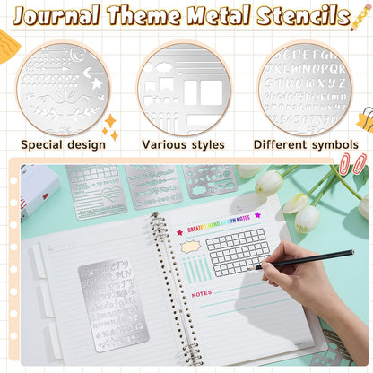 Sustainable Gift Wrap: Lewtemi Metal Stencils Stainless Steel Craft Non-Toxic