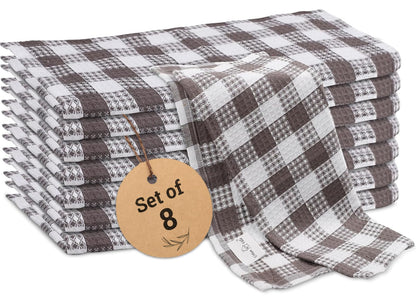 Microplastic-Free Kitchen: Urban Villa Cotton Dish Towels 6-Pack Non-Toxic