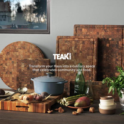 Non-Toxic Teak End-Grain Cutting Board, FSC-Certified – Teakhaus