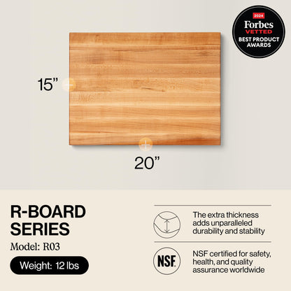 Non-Toxic Cherry Edge-Grain Cutting Board, NSF, USA – John Boos R-Board