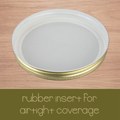 1-Gallon Glass Mason Jars with Airtight Metal Lids, 2-Pack - Kitchentoolz