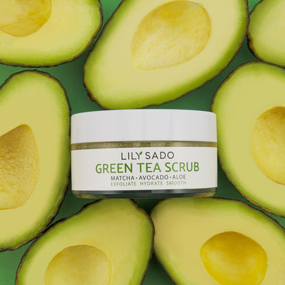 Microplastic-Free Matcha Sugar Face Scrub, Vegan – Lily Sado
