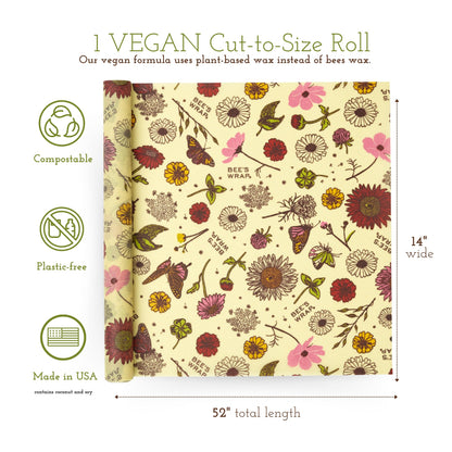 Plastic-Free Vegan Reusable Food Wrap Roll – Bee's Wrap