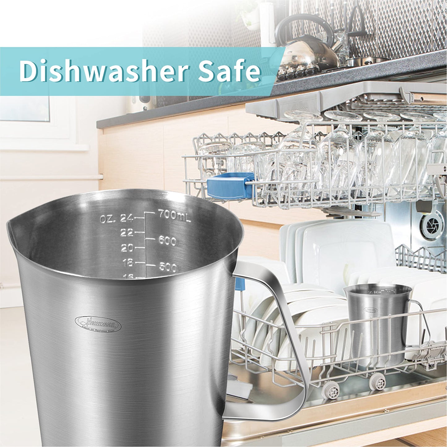 Microplastic-Free 304 Stainless Steel Measuring Cup – Newness