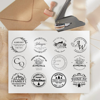 Sustainable Gift Wrap: Personalized Brass Embosser Stamp Logo Non-Toxic