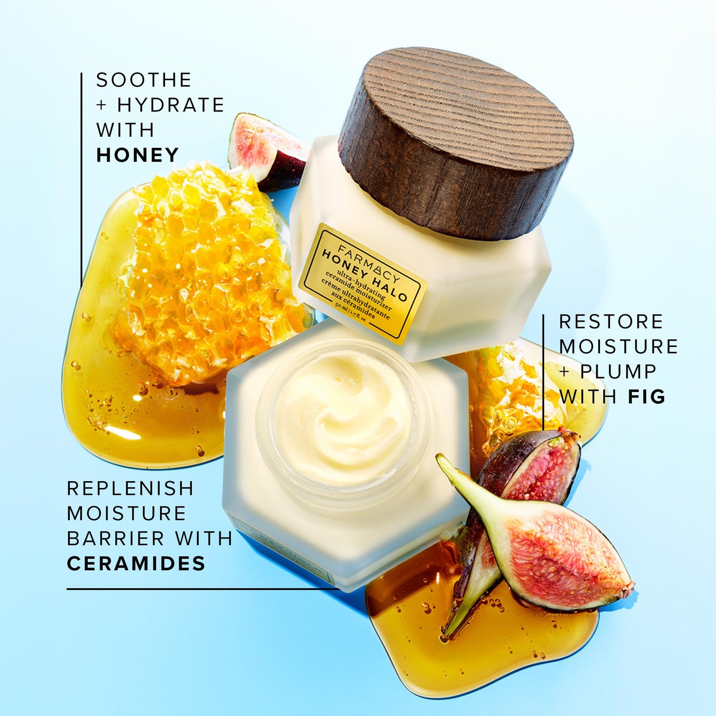Fragrance-Free Ceramide Face Moisturizer, Phthalate-Free – Farmacy Honey Halo