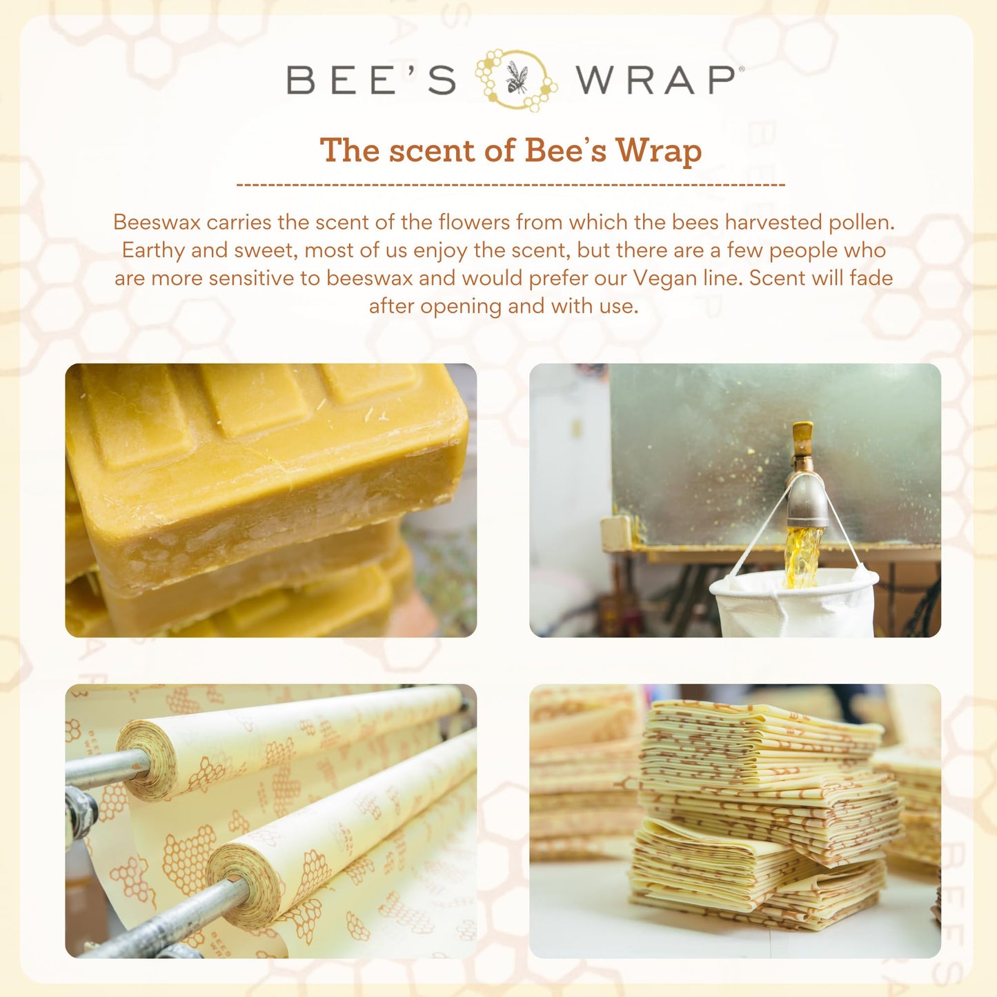 Plastic-Free Vegan Reusable Food Wrap Roll – Bee's Wrap