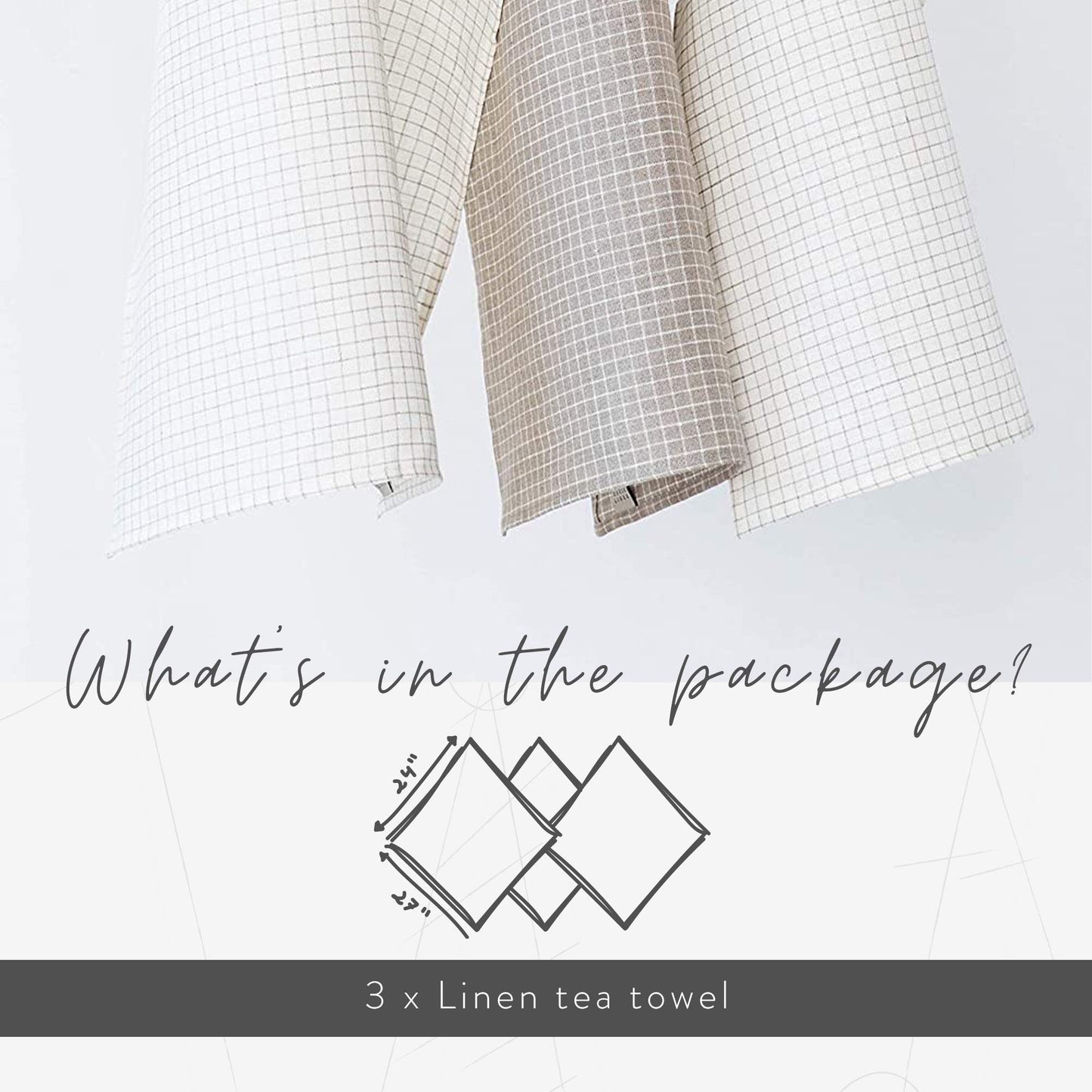 MagicLinen 100% European Linen Tea Towels: OEKO-TEX Certified, Naturally Antibacterial Flax, Handmade in Europe